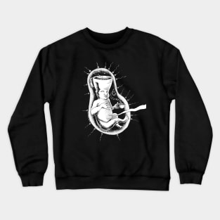 Too Much Coffee Man Fetus Crewneck Sweatshirt